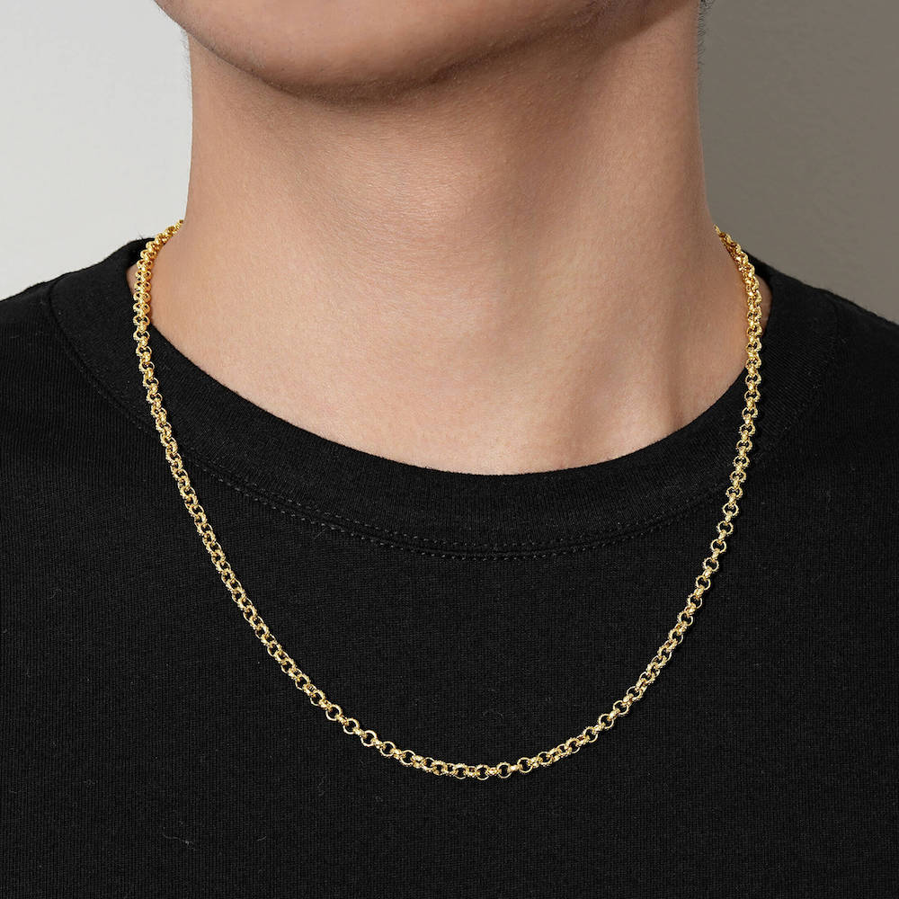 THOMAS SABO Belcher Chain Necklace, Gold at John Lewis & Partners